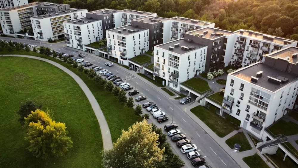 Nauji daugiabučiai iš viršaus